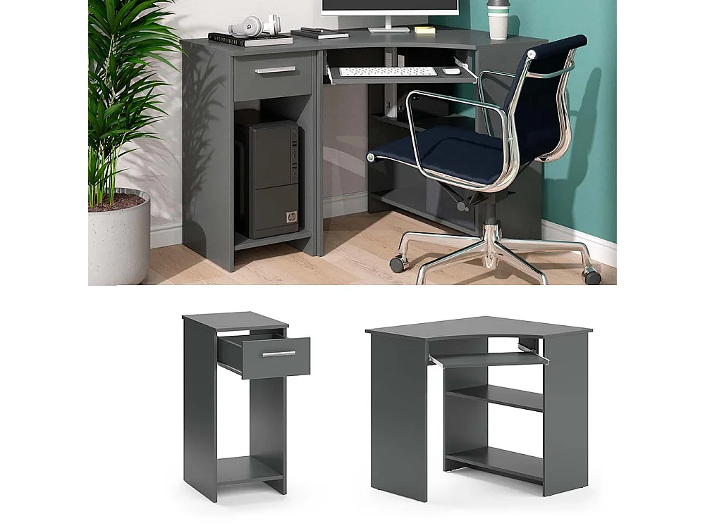 Bureau dangle anthracite 83x76x77 odin