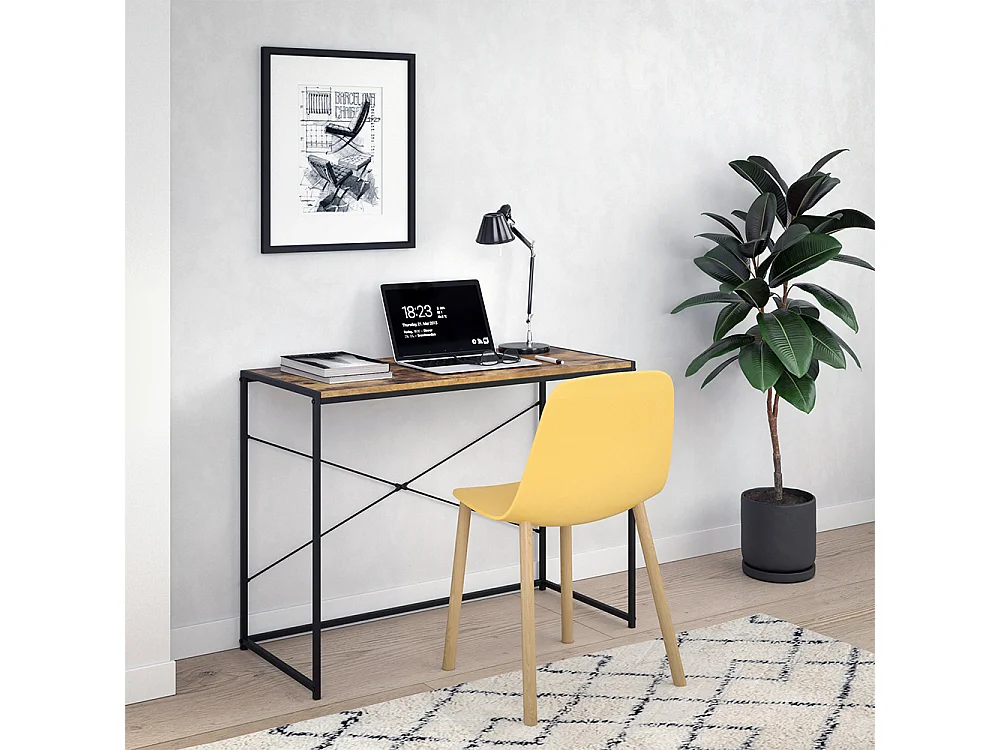 Bureau bois antique 100x45x75 fyrk