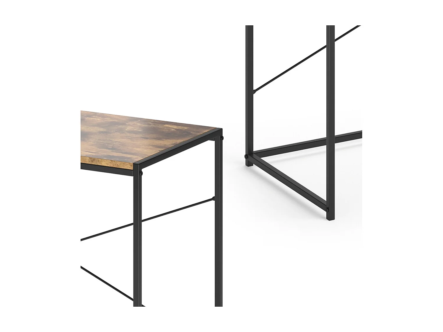 Bureau bois antique 100x45x75 fyrk