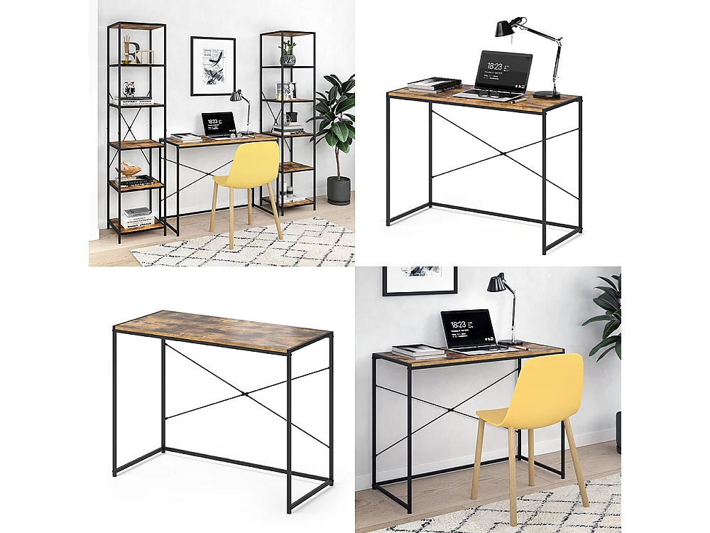 Bureau bois antique 100x45x75 fyrk