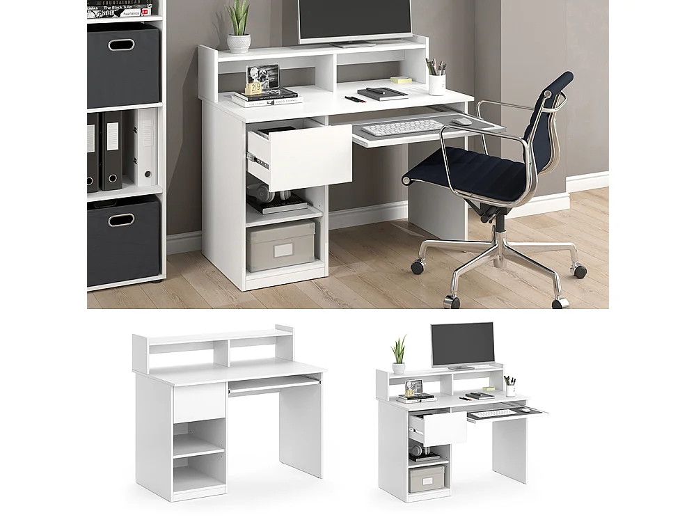 Bureau blanc 106x60x91.4 keno