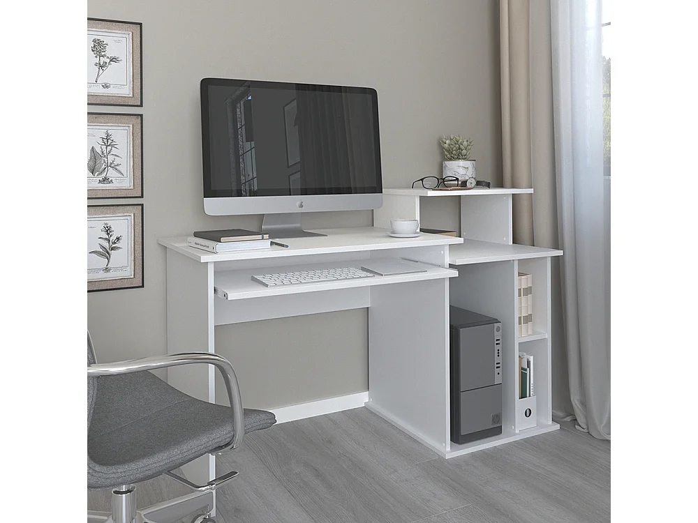 Bureau blanc 130x55x87 jan