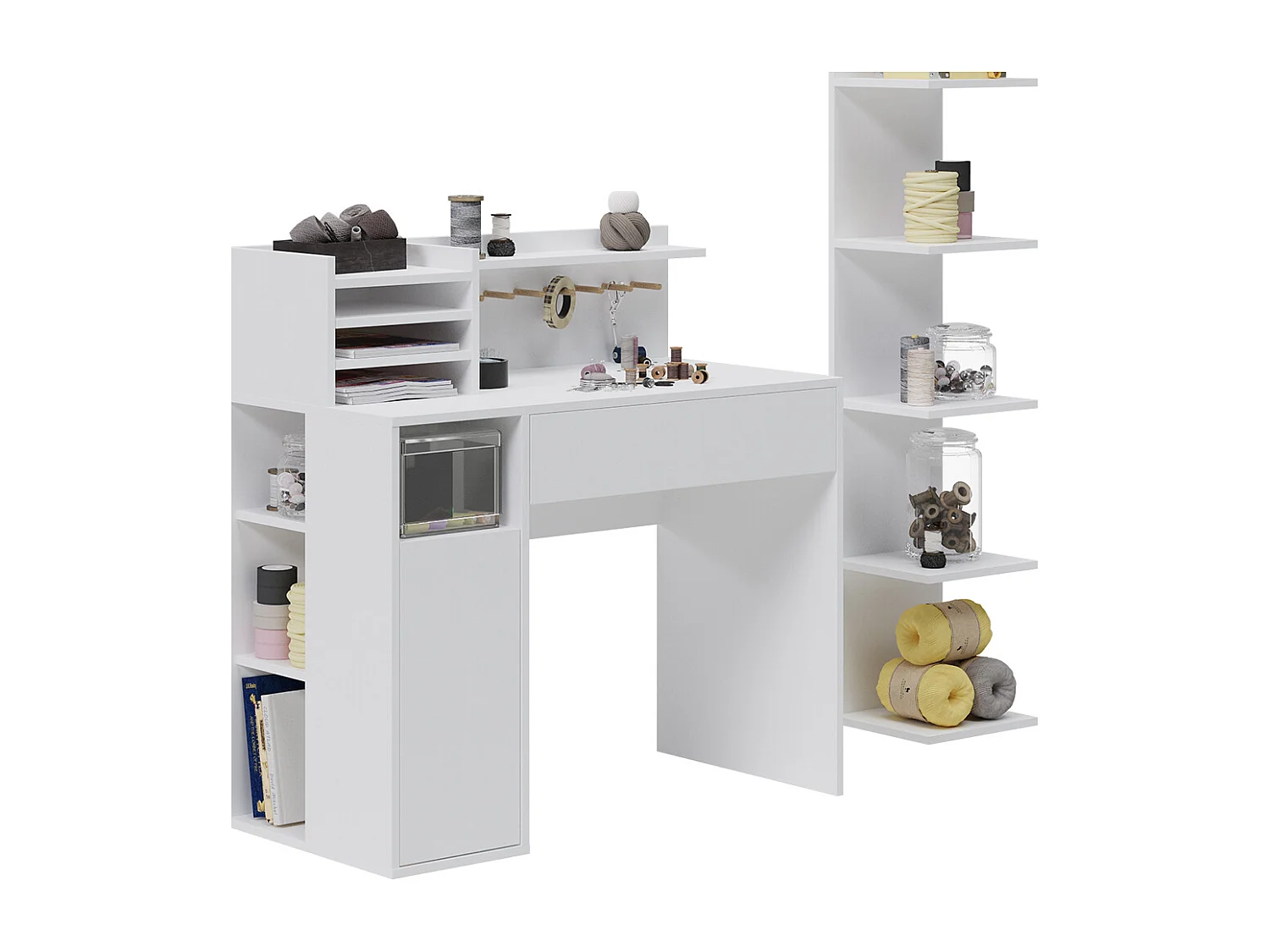 Bureau blanc 100x50x100