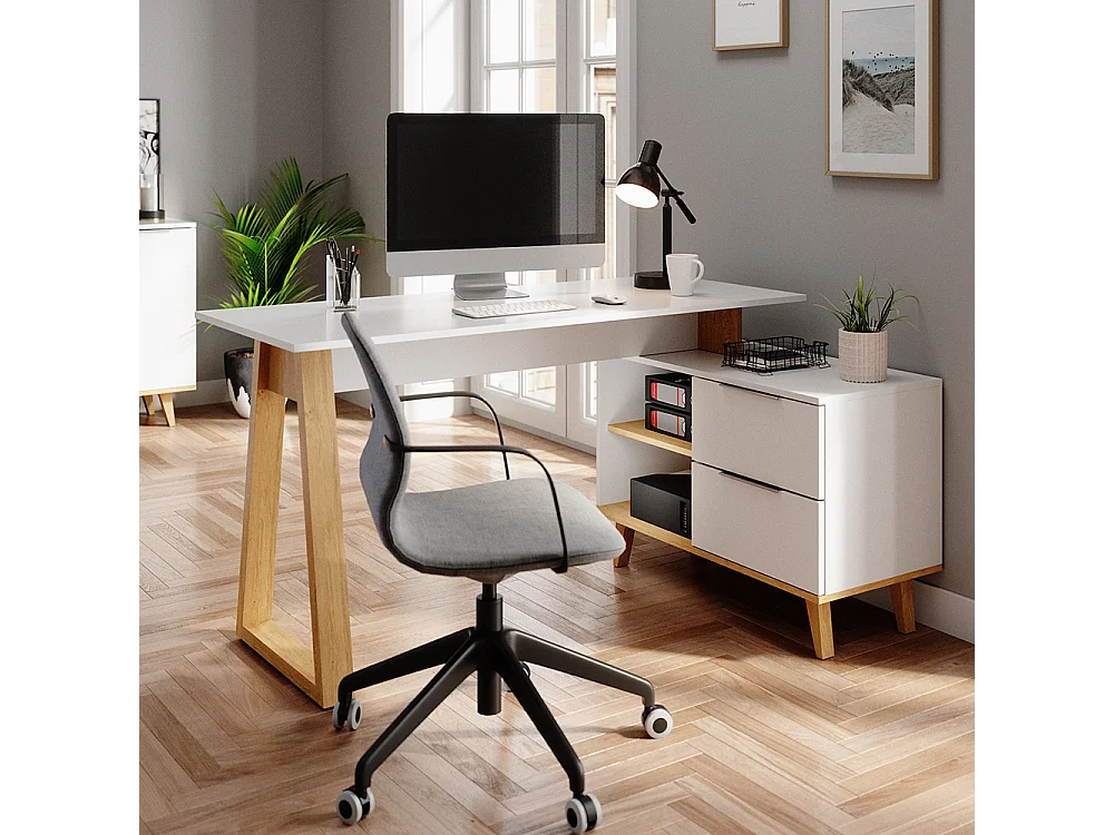 Schreibtisch weiß 138x60x77 nautica