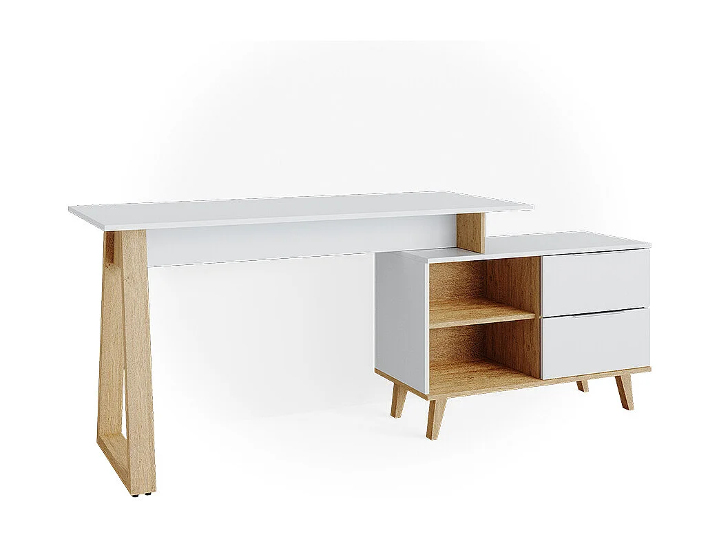 Schreibtisch weiß 138x60x77 nautica