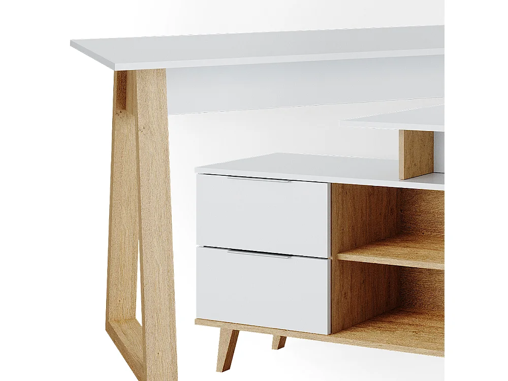 Schreibtisch weiß 138x60x77 nautica