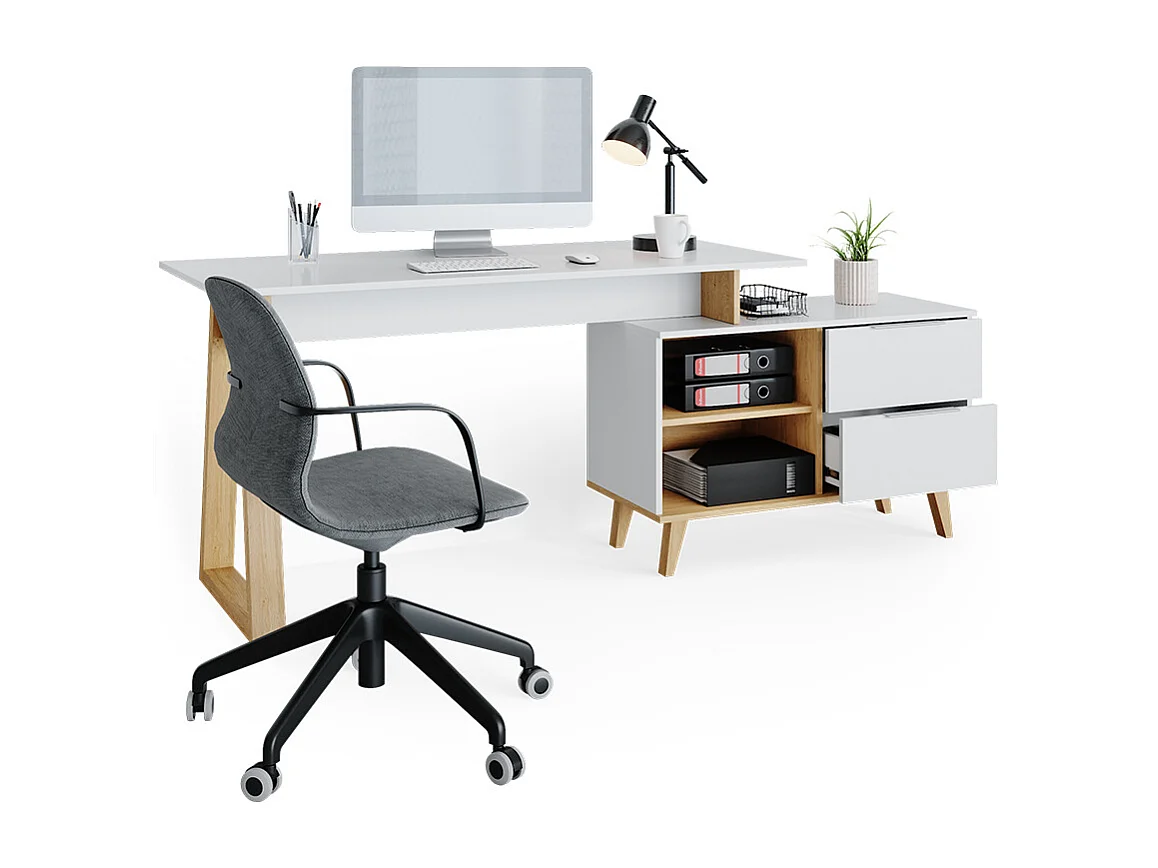 Bureau blanc 138x60x77 nautica