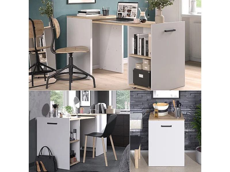 Bureau greige/artisan 60x50.4x78 adam