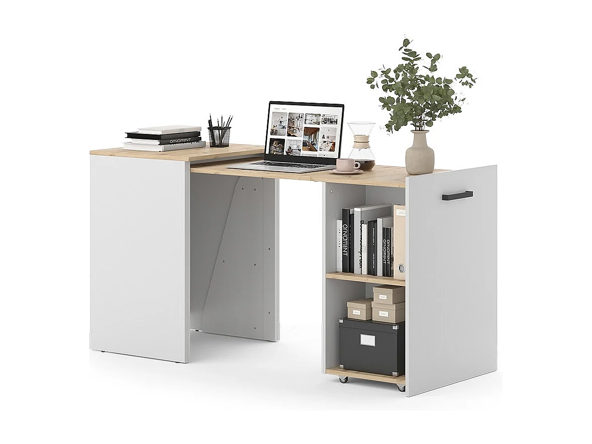 Bureau greige/artisan 60x50.4x78 adam