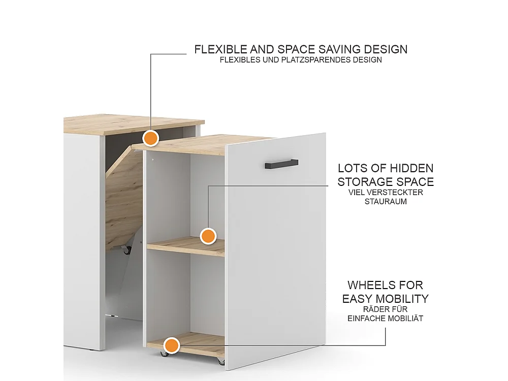 Bureau greige/artisan 60x50.4x78 adam
