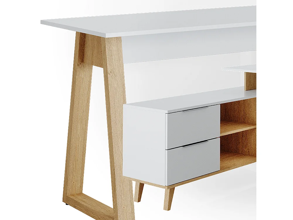 Bureau blanc 138x60x77 nautica