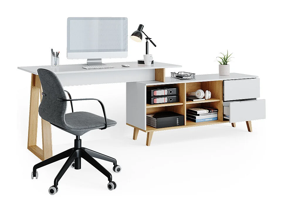 Bureau blanc 138x60x77 nautica