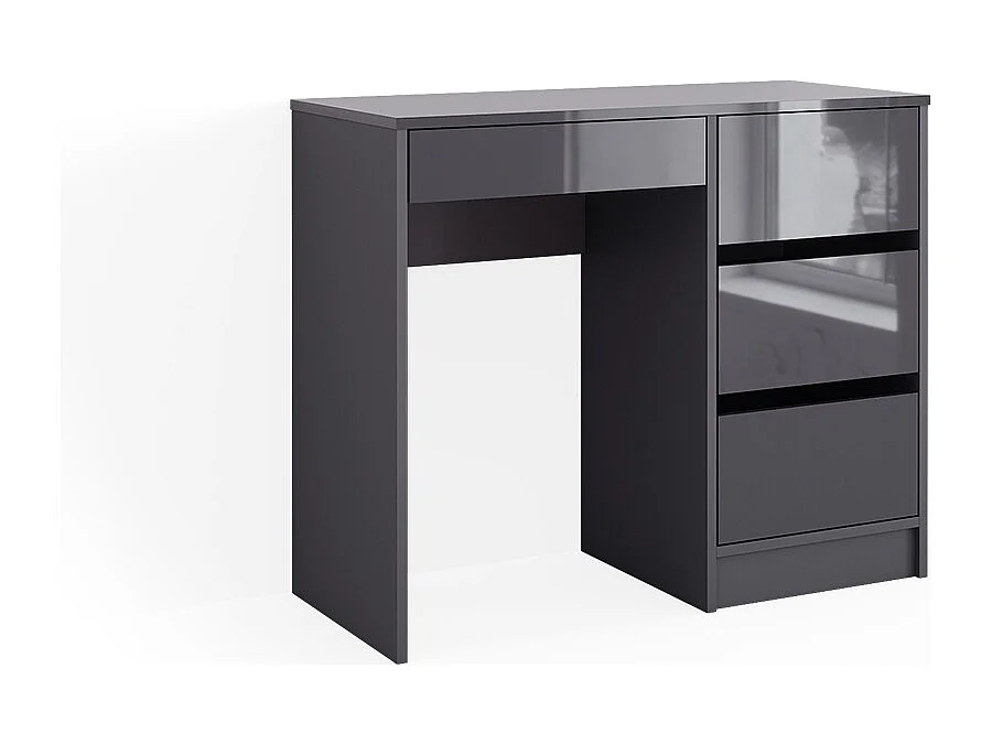 Bureau anthracite haute brillance 90x40x75 sherry