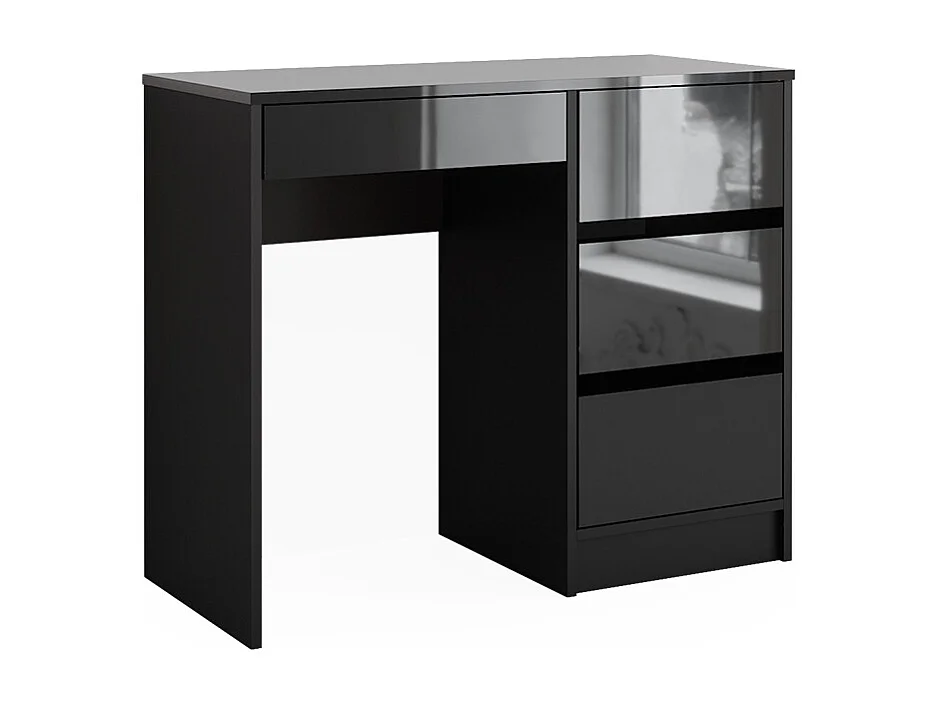 Biurko antracyt wysoki połysk 90x40x75 sherry