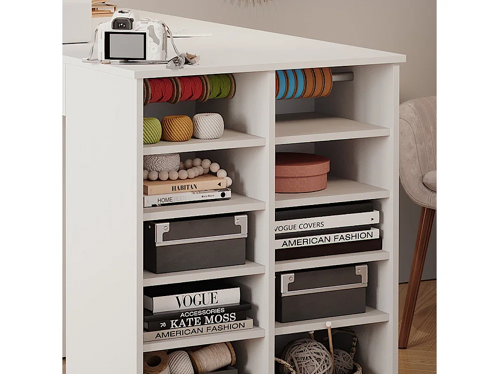 Bureau blanc 135x68x86 victoria