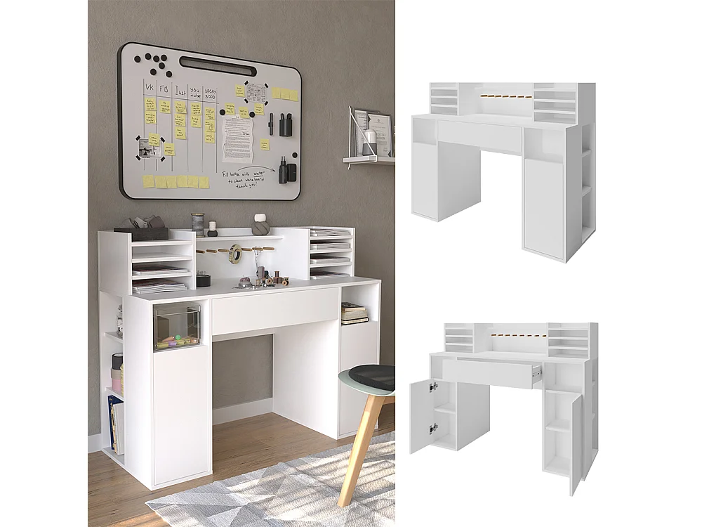 Bureau blanc 126.8x50x100
