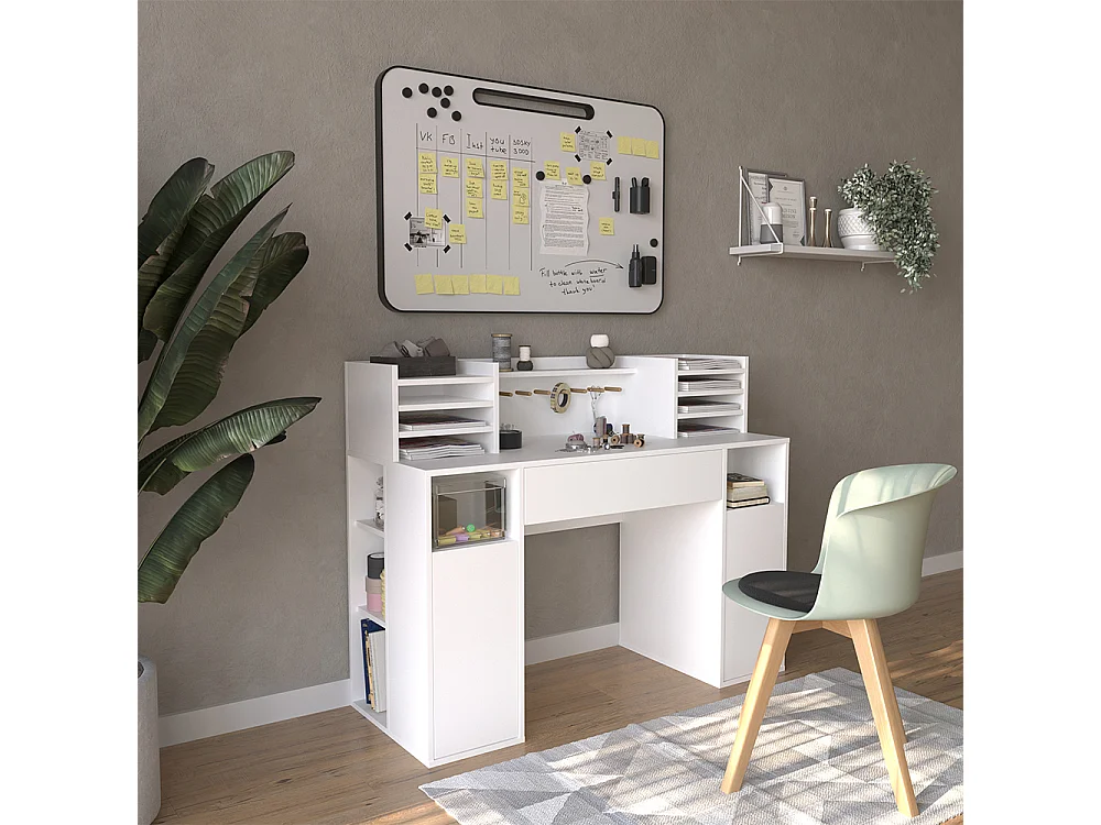 Bureau blanc 126.8x50x100