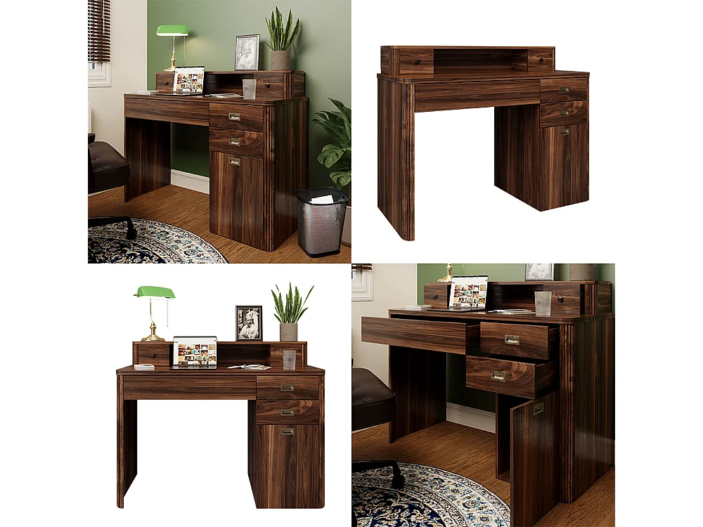 Bureau eiken rustiek 120x50x93.5 neria