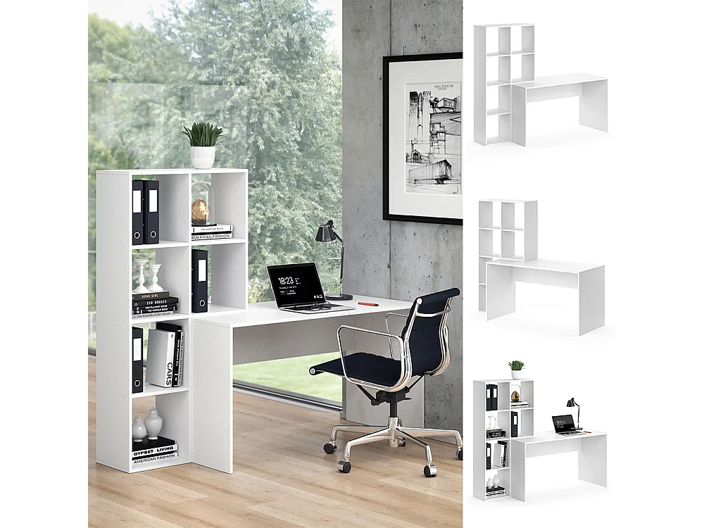 Bureau blanc 166.8x59x143 mara