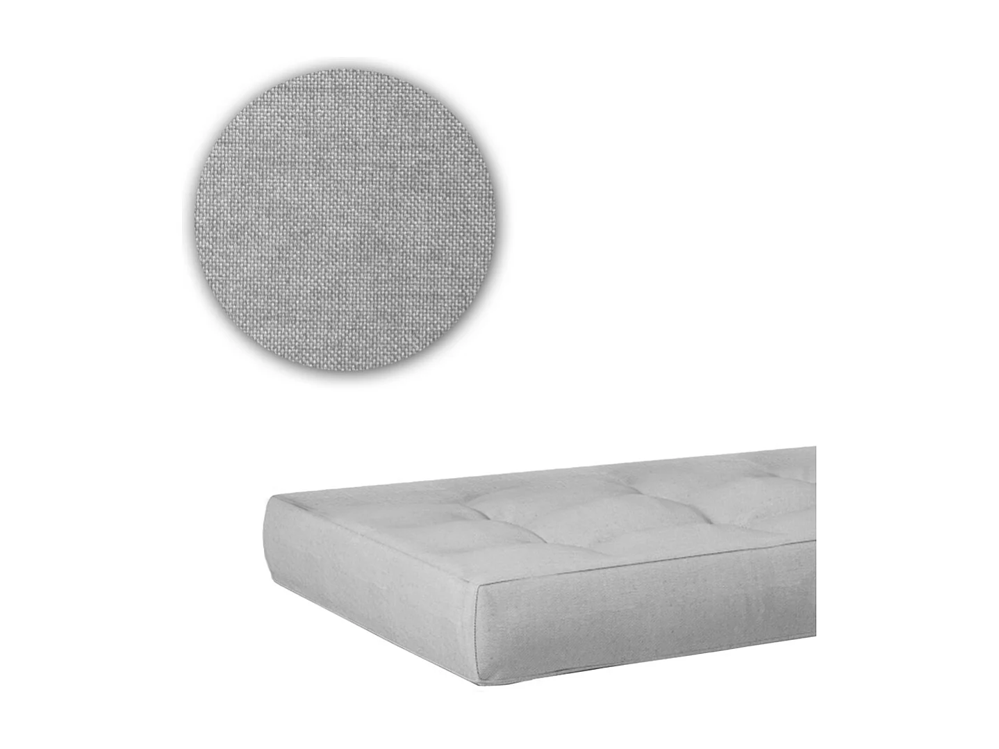 Ensemble de coussins de palette gris 120x80x15