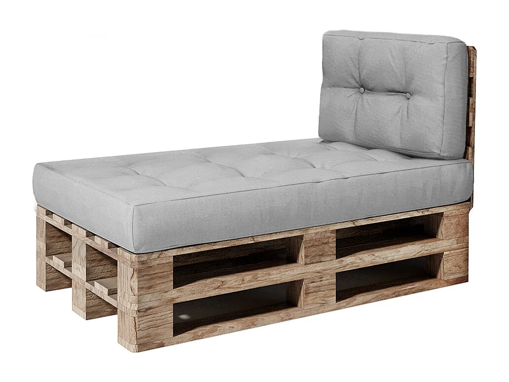 Ensemble de coussins de palette gris 120x80x15