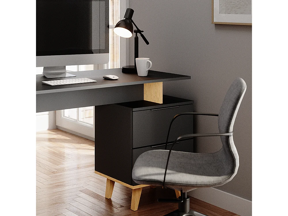 Bureau anthracite 138x60x77 nautica