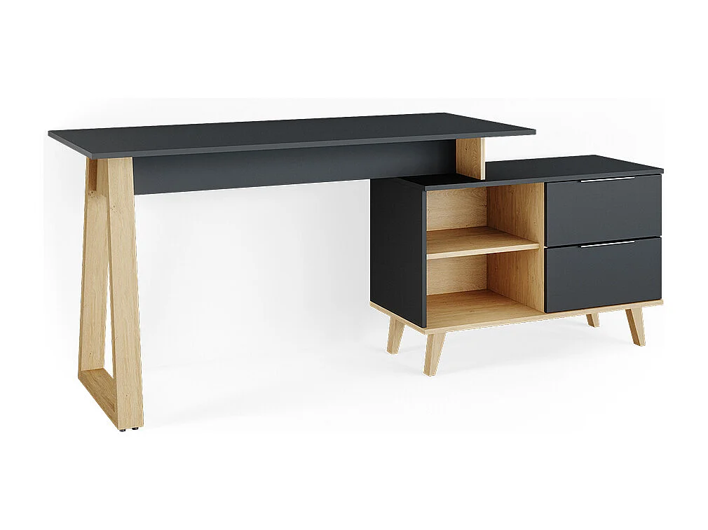 Schreibtisch anthrazit 138x60x77 nautica