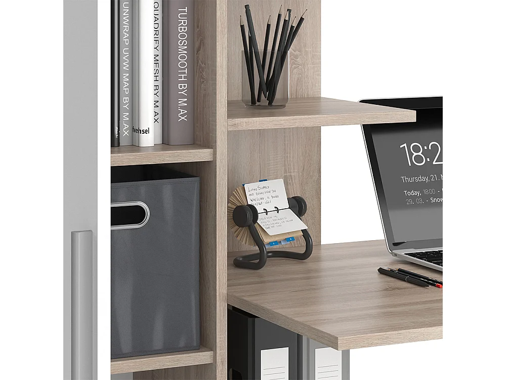 Bureau onoma/blanc 150x59.3x120.1 tomy