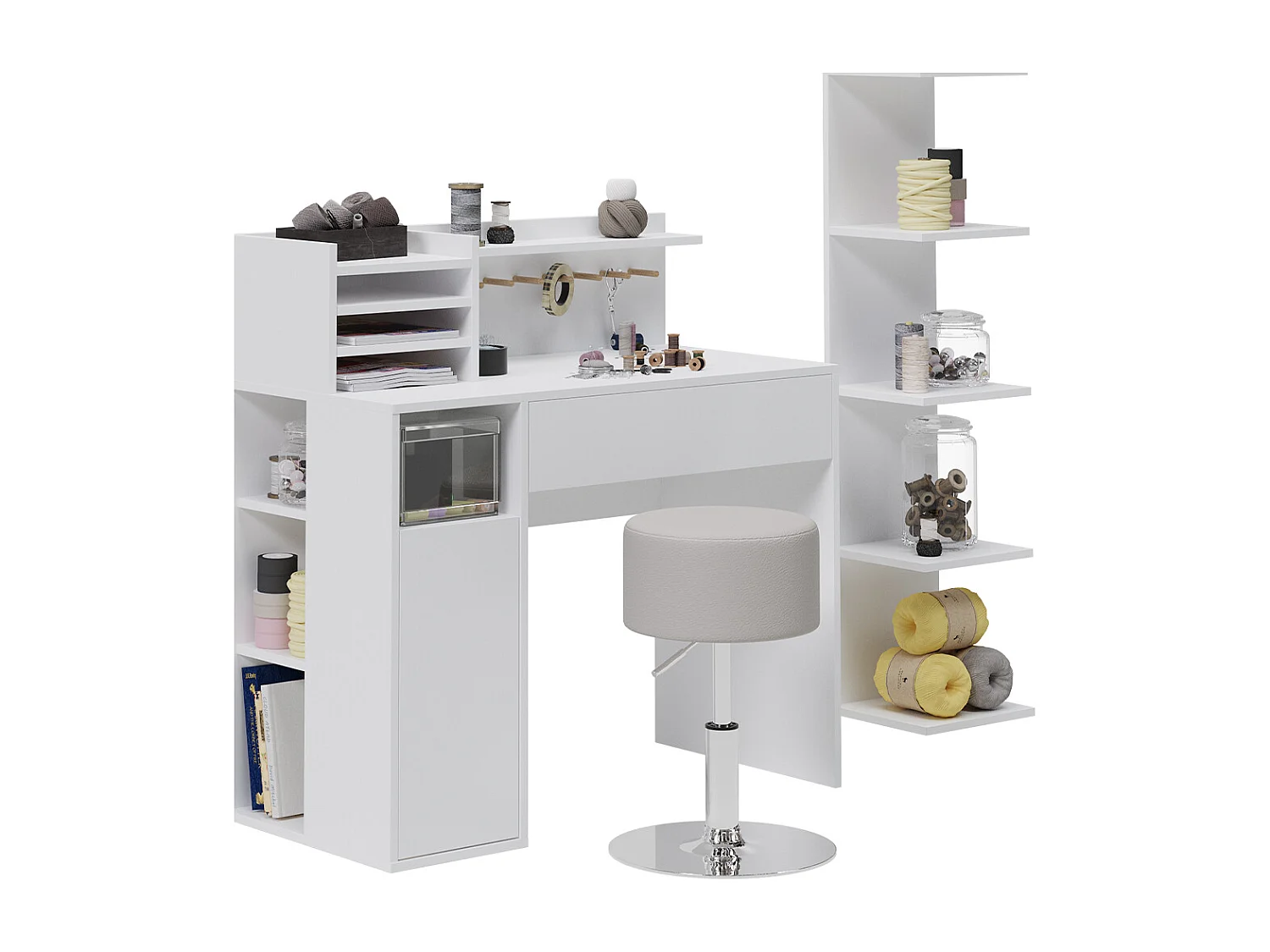 Bureau blanc 100x50x100