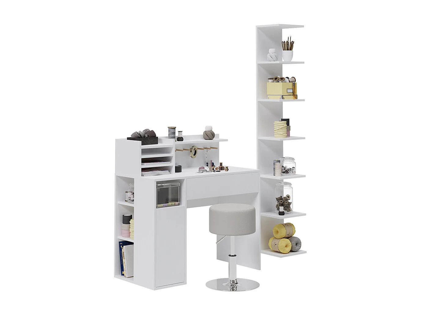 Bureau blanc 100x50x100