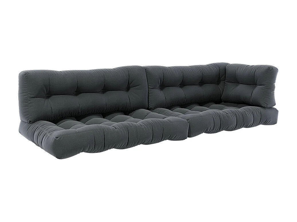 Coussins de palette anthracite 120x80x15 flocken