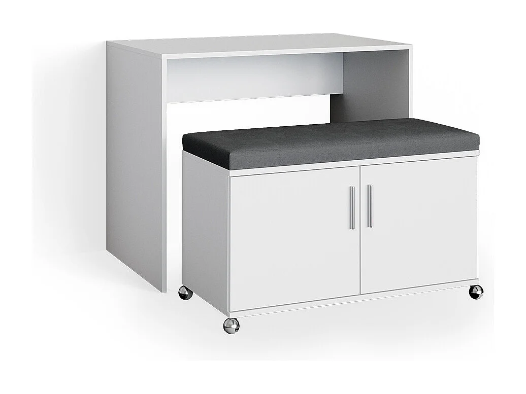 Biurko biały 93.2x60x76.2 flona