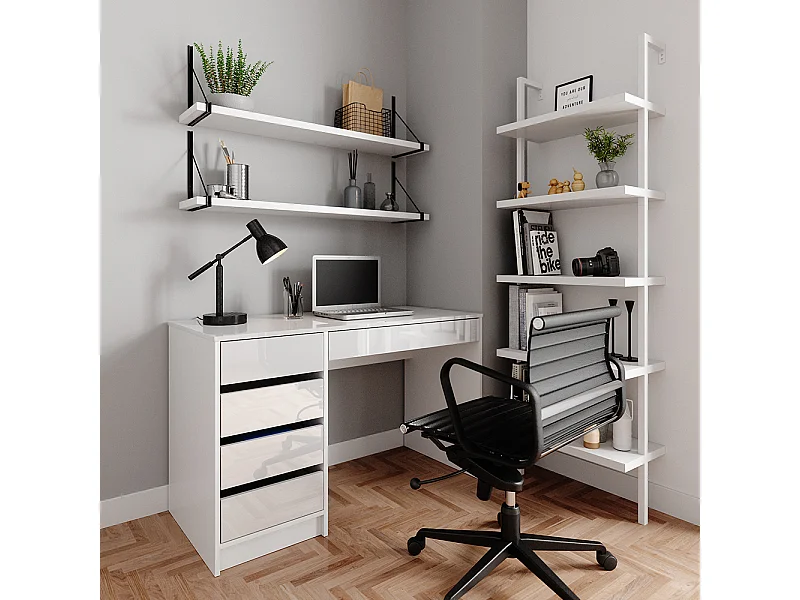 Schreibtisch weiß 55x120x75 sherry