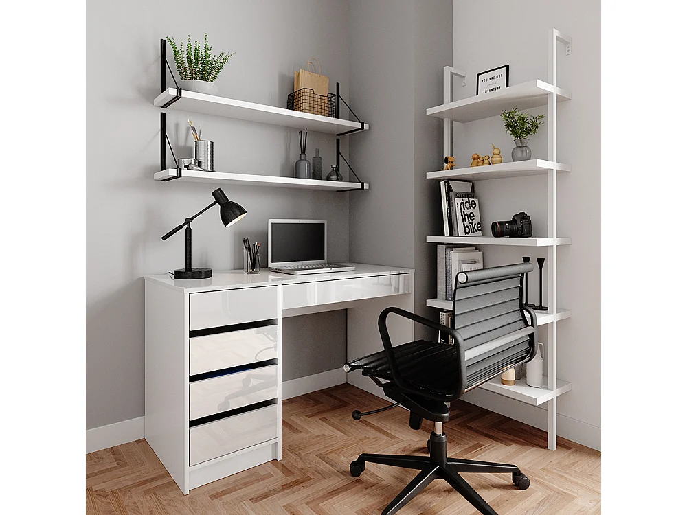 Schreibtisch weiß 55x120x75 sherry