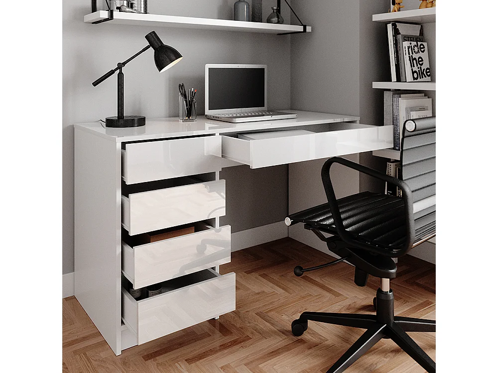 Schreibtisch weiß 55x120x75 sherry