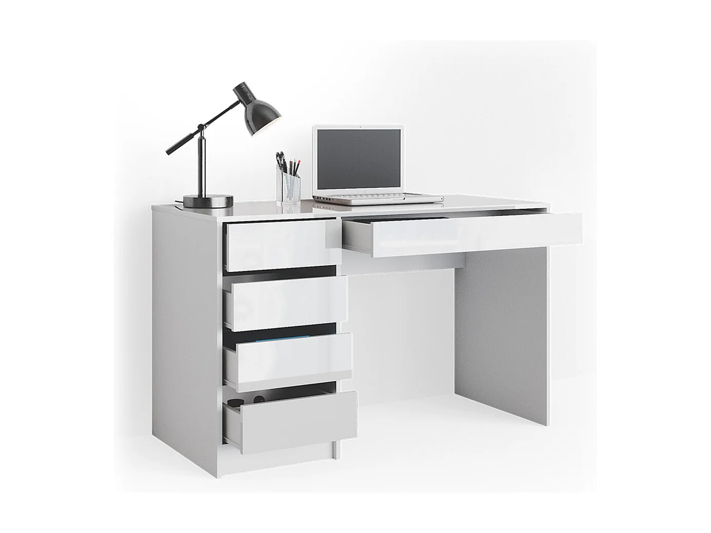 Schreibtisch weiß 55x120x75 sherry