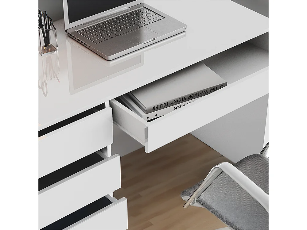 Bureau blanc 55x120x75 sherry