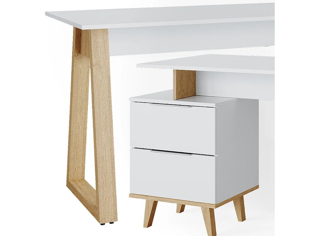 Schreibtisch weiß 138x60x77 nautica