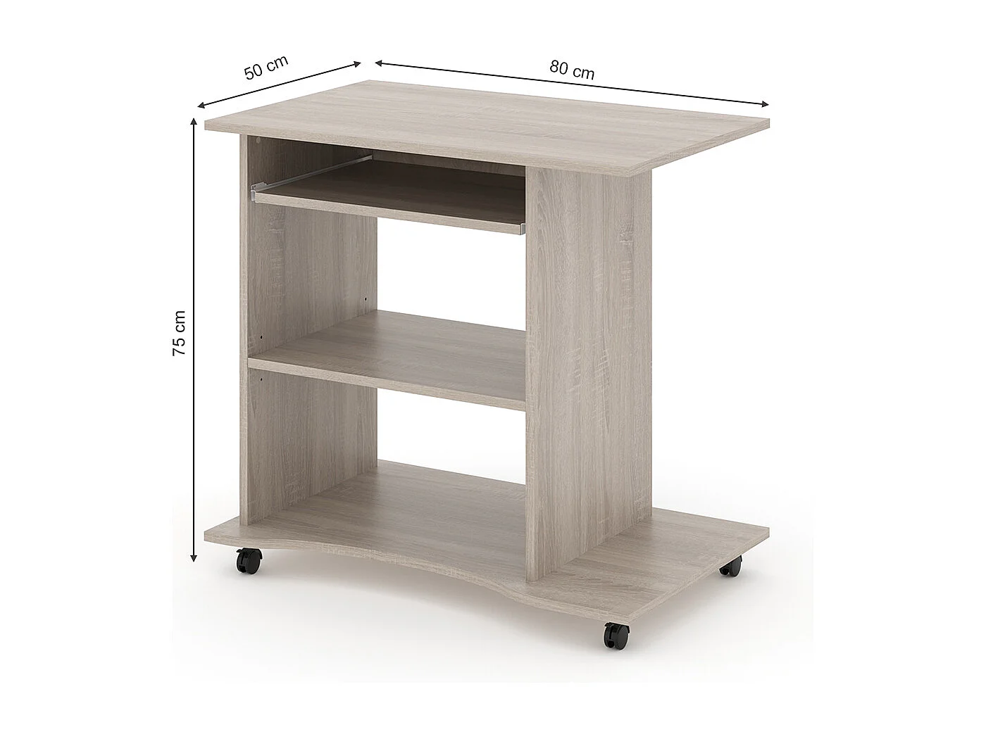 Bureau sonoma 80x50x75 harm