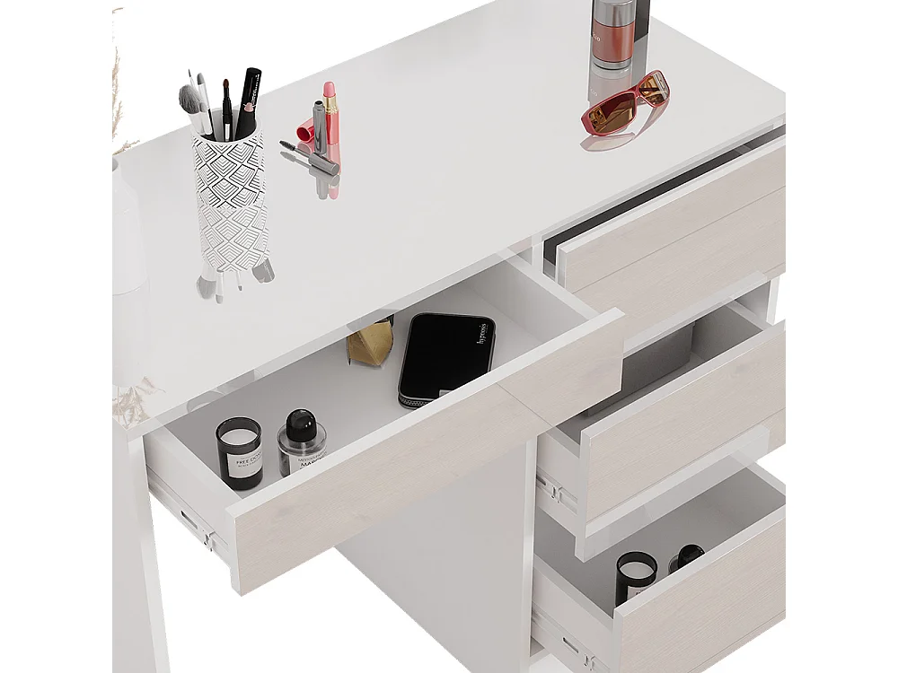 Scrivania bianco lucido 90x40x75 sherry