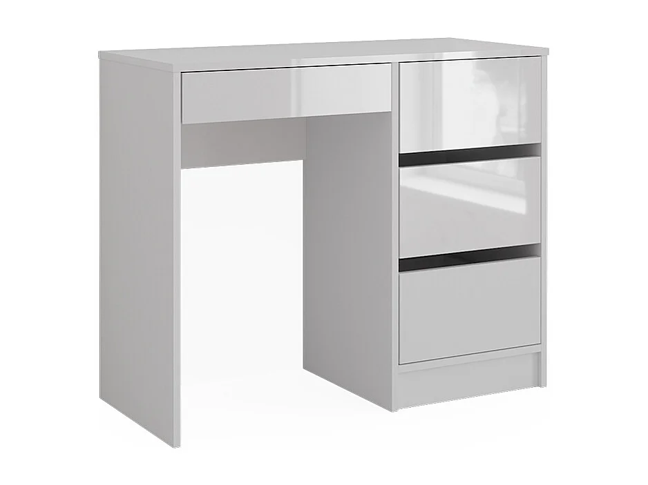 Biurko biały wysoki połysk 90x40x75 sherry