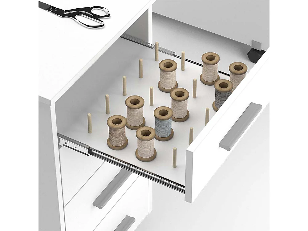 Schreibtisch weiß 148x60x75 verona