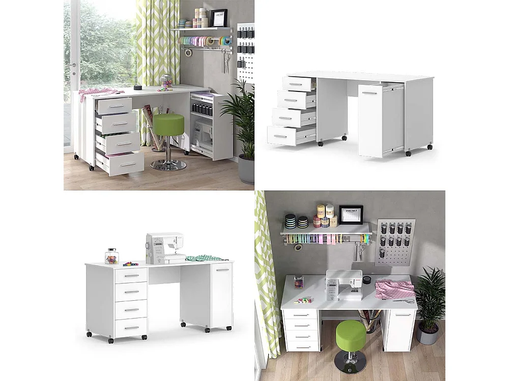 Schreibtisch weiß 148x60x75 verona