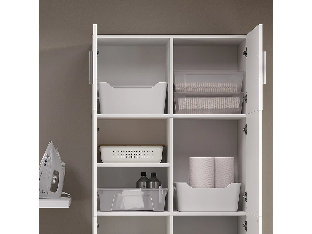 Armoire universelle blanc 80x37x182.4 ingo