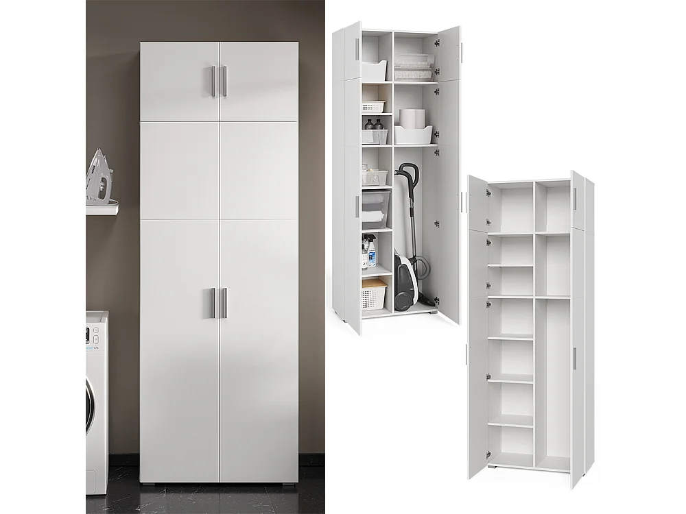Armoire universelle blanc 80x37x182.4 ingo