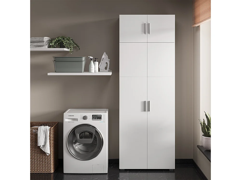 Armoire universelle blanc 80x37x182.4 ingo