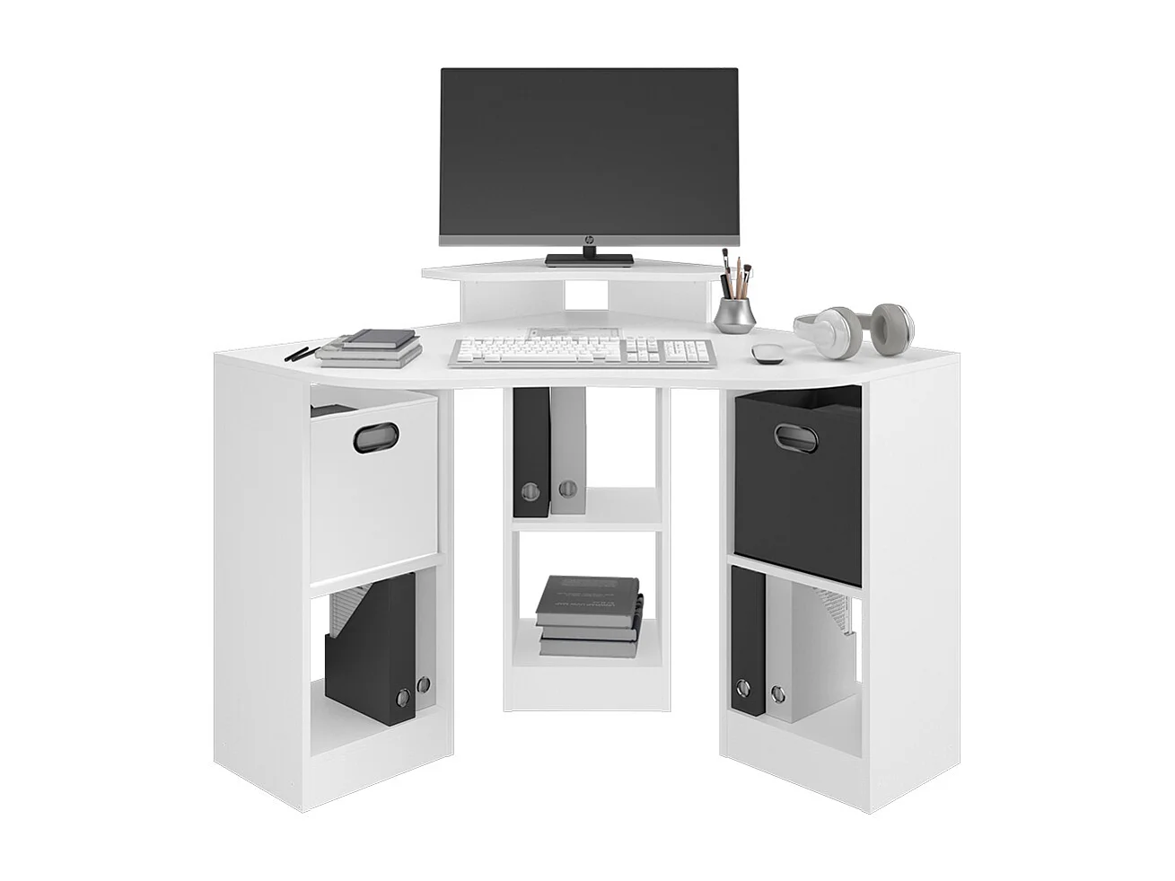 Bureau dangle blanc 94x94x84.4 artur