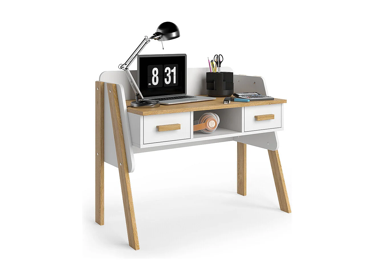 Schreibtisch weiß 97x51x80 malia