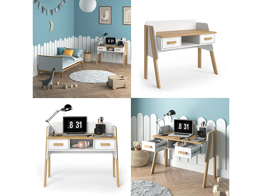 Schreibtisch weiß 97x51x80 malia