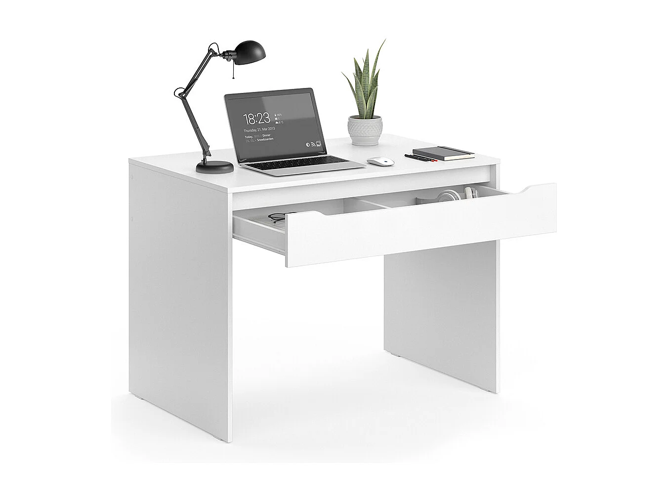 Schreibtisch weiß 100x65x75.6 ruben